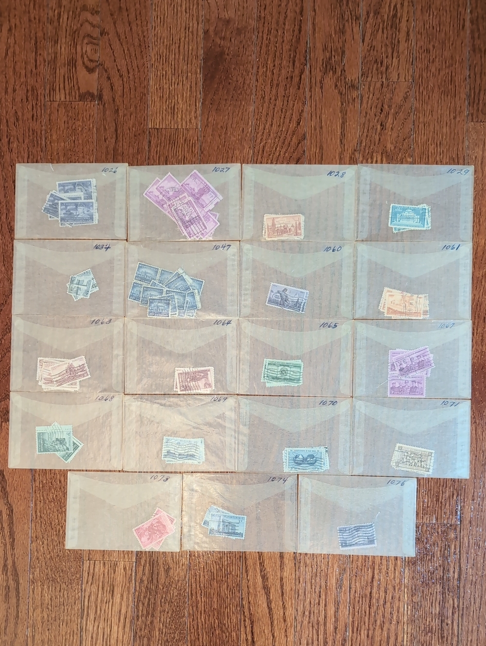 Vintage Used Stamp Collection USPS